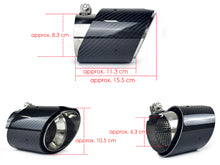 4Pcs Carbon Fiber Exhaust Tips for BMW M2 G87 M3 G80 M4 G82 G83 2021+