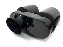 Black Twin Exhaust Tips Tailpipe for BMW X5 G05 X6 G06 X7 G07 40i 2019-2024