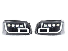 Pair LED Headlight Assembly Front Lamps For Land Rover Range Rover Sport 2010-2013