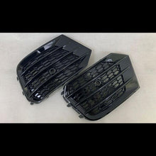 Black Front Fog Light Grille Cover for Audi Q3 Non-Sline 2016-2018