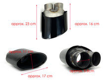 Upgrade Twin Exhaust Muffler Tips For Audi S3 S4 S5 S6 RS Look Gloss Black