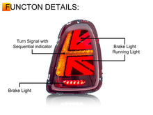 LED Rear Tail Lights For 2011-2015 BMW Mini Cooper R56 R57 R58 R59