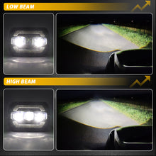 Pair 7x6'' 5x7'' LED Headlights Hi/Lo Halo Turn DRL for Toyota Hilux 1983-2004