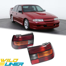 Pair Rear Tail Light Lamp (Smokey) For Holden Commodore VN Sedan Executive 1988-1991