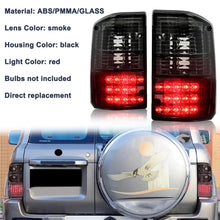 Pair LED Tail Lights Lamp For Nissan Patrol GQ 1/2 Series 1988-1997 Smoked+Black