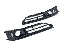Pair Front Bumper Fog Light Grilles Mesh Style Audi A8 / A8L W12 2015-2018