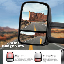 2x L+R Extendable Towing Mirrors Black for Toyota Land Cruiser 70-79 Series 1984-2022