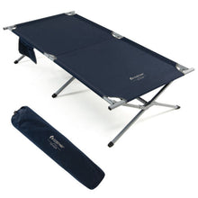 Outdoor Portable Folding Camping Bed Aluminum Single Cot Strecther Military Bed