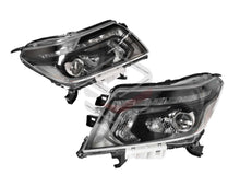 Pair LH+RH Head Light Front Lamp LED Black For Nissan Navara NP300 D23 2015-2021