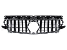 GT-R Black Front Bumper Grille for Mercedes C117 CLA200 CLA250 CLA45 2013-2016 w/o Camera fg21