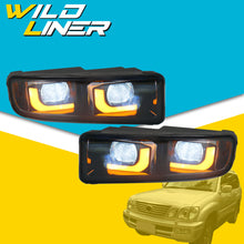 For 1998-2007 Lexus LX470 Front Bumper LED DRL Fog Light Assembly Left+Right
