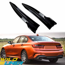 Glossy Black Rear Bumper Splitters Canards for BMW 3-Series G20 Sedan M-Sport 2019-2022 pre-LCI