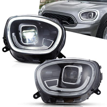 Left+Right For 2017-2020 Mini Cooper Countryman F60 LED Headlights Fits Halogen Model (With Start-up Animation)
