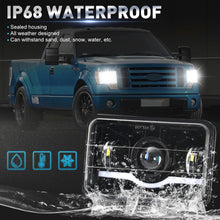 4Pcs 4"X6" LED Headlights Hi/Lo w/DRL + Adapters For Landcruiser 60 61 80 Series