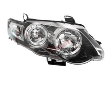 Pair LH+RH Head Light Angel Eyes (Black) For Ford Falcon FG s1 XR6 XR8 2008-2011 Headlights