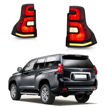 Red LED Tail Lights For 2010-2017 Toyota Land Cruiser Prado Rear Brake Lamps FJ150
