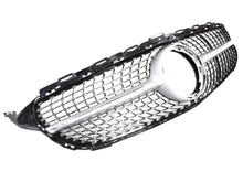 Chrome Diamond Front Grill for Mercedes C Class W205 C180 C200 C250 2019-2021 w/o Camera fg62