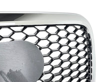 RS6 Style Honeycomb Front Grille Grill Chrome For Audi A6 C6 2005-2011