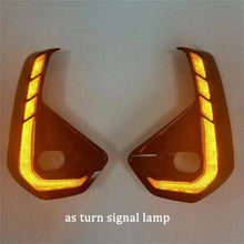 For 2024+ Toyota Hilux LED DRL Turn Signal LED Front Fog Lights Daytime Running Lamp w/ Turn Signal