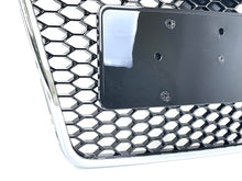 RS6 Style Honeycomb Front Grille Grill Chrome For Audi A6 C6 2005-2011