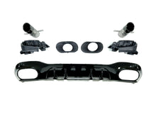 A35 AMG Look Rear Diffuser + Exhaust Tips for Mercedes A-Class W177 Sedan AMG Pack 2019-2023 di19