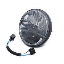 Pair 7" Inch Round Black Led Headlight For Jeep Wrangler JK LJ TJ Hi/Lo Beam