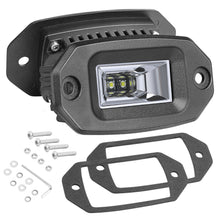 Pair 4.3" Flush Mount LED Work Light Bar Flood Driving Fog Backup Reverse Bumper 4WD