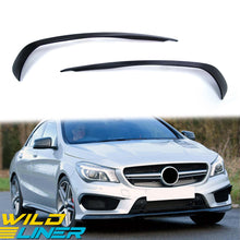 Matte Black Front Bumper Splitters Side Canards for Mercedes CLA C117 AMG Pack 2013-2016 pz17