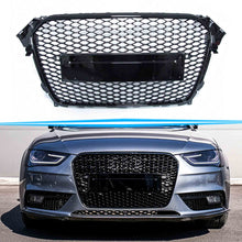 RS4 Style Honeycomb Front Grille Badgeless For Audi A4 S4 B8.5 2013–2016