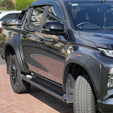 6pcs Matte Black Fender Flares Guard Trim Protector For Mitsubishi Triton MR 2019-2023 Dual Cab