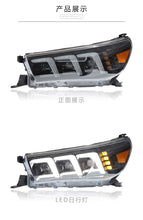 LED Headlights Sequential Animation DRL Assembly for Toyota Hilux Revo 2016-2018