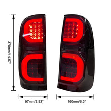 Smoke Black LED Tail Lights Rear Lamps for Toyota Hilux N70 SR SR5 2005-2015