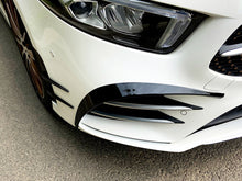 Gloss Black Front Bumper Canard Fog Light Trim For Mercedes W177 A35 AMG 2019+