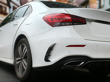 Gloss Black Rear Bumper Vents for Mercedes W177 Sedan A35 AMG 2019-2024