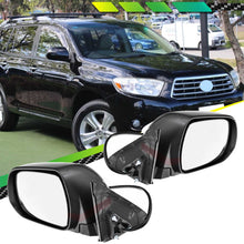 Pair LH+RH Electric Door Mirror W/ Puddle Light For Toyota Kluger GSU40 2007-2010