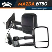 2x L+R Extendable Towing Mirrors For Mazda BT-50 UP UR 2012-2019 Black
