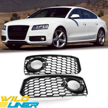 Black Fopg Light Cover Lower Grille for Audi A5 b8 S-line S5 2008-2012