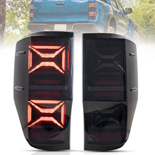 Black Smoke LED Tail Lights For Ford Ranger T6 2012-2018 Rear Lamps Sequential