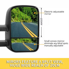 2x L+R Extendable Towing Mirrors For Mazda BT-50 UP UR 2012-2019 Black