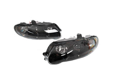LH+RH Projector Headlights Black For Holden Commodore VX VU 2000–2002
