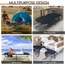 Outdoor Portable Folding Camping Bed Aluminum Single Cot Strecther Military Bed