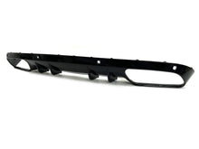 C43 Style Rear Diffuser + Round Tips for Mercedes W205 C200 C250 C300 Sedan 2015-2021 Non-AMG
