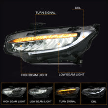 Left+Right LED Headlights For Honda Civic 2016-2021 DRL Sequential Indicator Pair