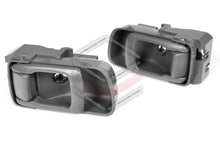 Pair LH+RH Inner Door Handle Grey For Nissan Patrol Y61 Ute Cab Chassis 1999-2016