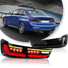 Smoked/Red LED Sequential Tail Lights For BMW 3 Series G20 M3 G80 2019-2022