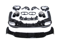 Gloss Black Rear Diffuser + Exhaust Tips for Mercedes CLA W118 C118 CLA35 CLA45 AMG 2020-2023 di115