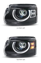 Pair LED Headlights For Land Rover Discovery 3 4 2010-2016 Without AFS Front Head Lamp L+R