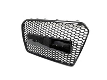 RS5 Style Badgeless Gloss Black Honeycomb Front Grille For Audi A5 S5 B8.5 2013–2016