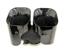 Kahn Style Black Quad Exhaust Tips Land Rover Defender 90/110 2.0 3.0