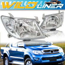 Clear Headlights Pair LH+RH for Toyota Hilux Ute 2008–2011 Facelift (LCI)